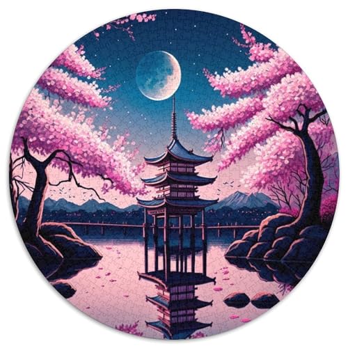 1000-teiliges Puzzle für Erwachsene, japanischer Tempel, anspruchsvolles Denkspiel für Teenager, unterhaltsames interaktives Spiel für die ganze Familie, 1000 Teile (67,5x67,5cm) von WGLINGX