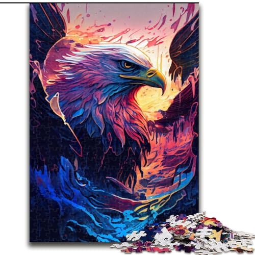 1000-teiliges Puzzle für Erwachsene, magischer Adler, Puzzle für Erwachsene, 1000 Teile, Lernspielzeug, Größe 50x75cm von WGLINGX
