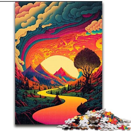 1000-teiliges Puzzle für Erwachsene, psychedelisches Holzpuzzle, interaktives Familienspiel, DIY-Heimdekoration, Gehirn-Herausforderung, Geschenk, Größe 50x75cm 1000-teiliges Puzzle für Erwachsene, psychedelisches Holzpuzzle, interaktives Familienspiel, DIY-Heimdekoration, Gehirn-Herausforderung, Geschenk, Größe 50x75cm von WGLINGX