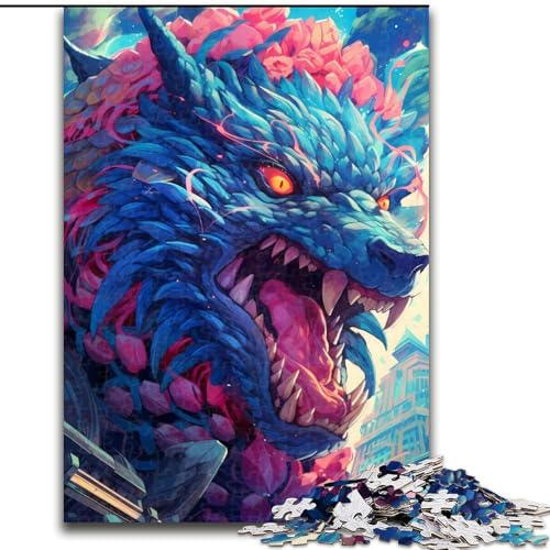 1000-teiliges Puzzle für Erwachsene, riesiges Wolfsmonster, 1000-teiliges Puzzle für Erwachsene, ideales Urlaubs- oder Geburtstagsgeschenk, Partyspiel-Spielzeug, Größe 50x75cm 1000-teiliges Puzzle für Erwachsene, riesiges Wolfsmonster, 1000-teiliges Puzzle für Erwachsene, ideales Urlaubs- oder Geburtstagsgeschenk, Partyspiel-Spielzeug, Größe 50x75cm von WGLINGX