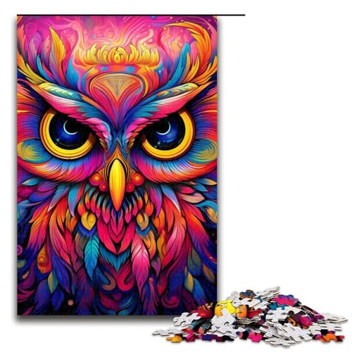 1000-teiliges Puzzle für Erwachsene, rosa Eulen-Puzzle, Lernspielzeug, Geburtstagsgeschenk, Geschenke, Wandkunst, 50 x 75 cm 1000-teiliges Puzzle für Erwachsene, rosa Eulen-Puzzle, Lernspielzeug, Geburtstagsgeschenk, Geschenke, Wandkunst, 50 x 75 cm von WGLINGX