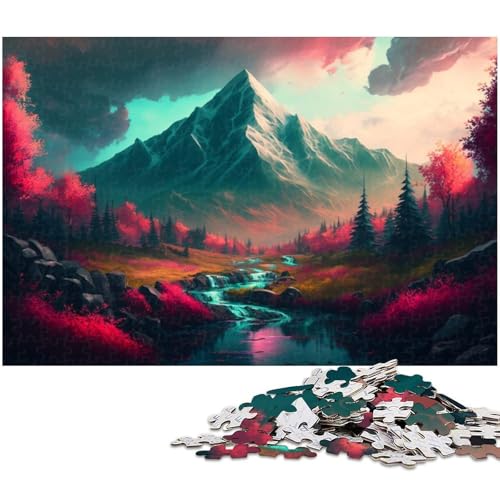 1000-teiliges Puzzle für Erwachsene, schöner Berg, Lernspiele, Heimdekoration, Puzzle, Geschenkideen, Größe 38 x 26 cm 1000-teiliges Puzzle für Erwachsene, schöner Berg, Lernspiele, Heimdekoration, Puzzle, Geschenkideen, Größe 38 x 26 cm von WGLINGX
