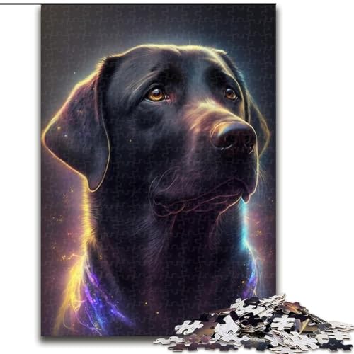 1000-teiliges Puzzle für Erwachsene, schwarzer Labrador, Holzpuzzle, Familienspaß beim Basteln, perfekt für Geburtstage, Feiertage, Größe 26x38cm 1000-teiliges Puzzle für Erwachsene, schwarzer Labrador, Holzpuzzle, Familienspaß beim Basteln, perfekt für Geburtstage, Feiertage, Größe 26x38cm von WGLINGX