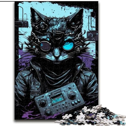 1000-teiliges Puzzle für Erwachsene, süße Katze, Holzpuzzle, herausfordernd und unterhaltsam, Familienaktivität, Größe 26x38cm 1000-teiliges Puzzle für Erwachsene, süße Katze, Holzpuzzle, herausfordernd und unterhaltsam, Familienaktivität, Größe 26x38cm von WGLINGX