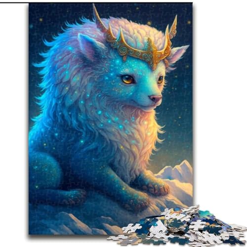 1000-teiliges Puzzle für Erwachsene, süßes Drachenbaby, Holzpuzzle, anspruchsvolles Denkspiel für Teenager, Spaß für den Familienspieleabend (Größe 26x38cm) von WGLINGX