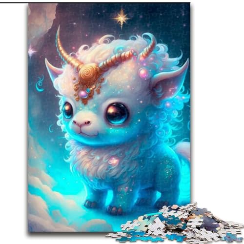 1000-teiliges Puzzle für Erwachsene, süßes Drachenbaby, Holzpuzzle für Erwachsene, Heimdekoration und interaktives Familienspiel, (Größe 50x75cm) von WGLINGX