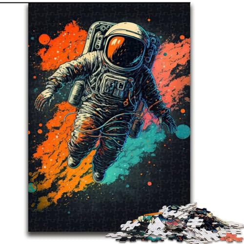 1000-teiliges Puzzle für Erwachsene,Astronaut im Weltraum,Puzzle 1000 Teile für Erwachsene,Spielzeug,Geschenk,pädagogisch wertvoll,intellektuell,entspannend,lustiges Familienspiel,Größe 50x75cm von WGLINGX
