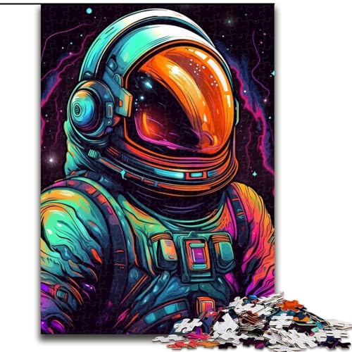 1000-teiliges Puzzle für Erwachsene,Universum,Weltraumforscher,Puzzle 1000 Teile für Erwachsene,Spielzeug,Geschenk,pädagogisch wertvoll,intellektuell,entspannend,lustiges Familienspiel,Größe 26x38cm von WGLINGX