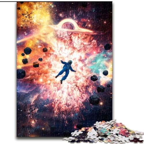 1000-teiliges Puzzle für Erwachsene,Weltraumexplosion,Astronauten-Puzzle,1000 Teile für Erwachsene,Spielzeug,Geschenk,pädagogisches,intellektuelles,entspannendes Spaßspiel für die ganze Familie26x38cm von WGLINGX