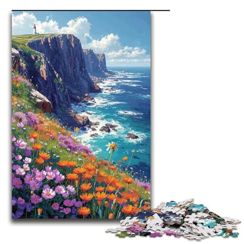 1000-teiliges Puzzle für Erwachsene „Bunte Berge“, Spaß für Zuhause, Geburtstagsgeschenk, Reisegeschenk (Größe 50 x 75 cm) von WGLINGX