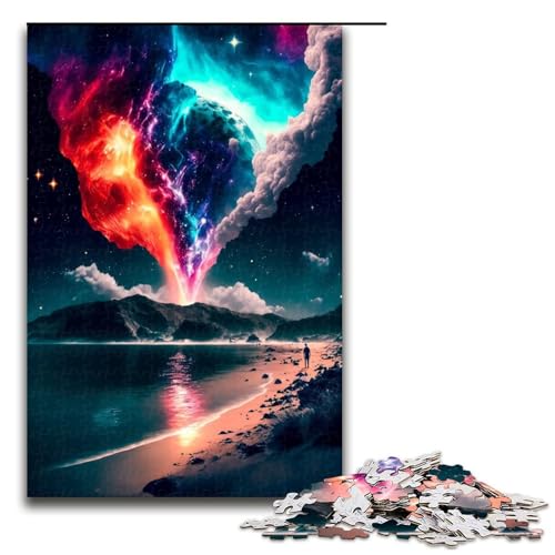 1000-teiliges Puzzle für Erwachsene „Hinter den Bergen“ mit passendem Poster und Quizblatt, 50 x 75 cm 1000-teiliges Puzzle für Erwachsene „Hinter den Bergen“ mit passendem Poster und Quizblatt, 50 x 75 cm von WGLINGX
