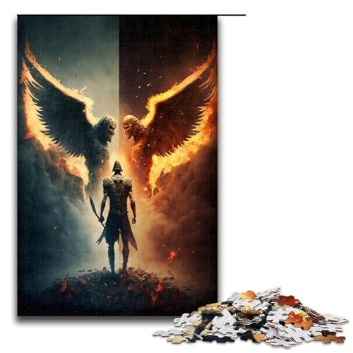 1000-teiliges Puzzle für Erwachsene „Höllendämonen“-Puzzle – anspruchsvolles Spiel, jedes Teil ist einzigartig – anspruchsvolles, unterhaltsames Spiel für die ganze Familie (Größe 50 x 75 cm) von WGLINGX