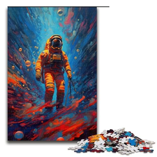 1000-teiliges Puzzle für Erwachsene „I Am in Space“ – anspruchsvolles Spiel, jedes Teil ist einzigartig – anspruchsvolles, unterhaltsames Spiel für die ganze Familie (Größe 50 x 75 cm) von WGLINGX