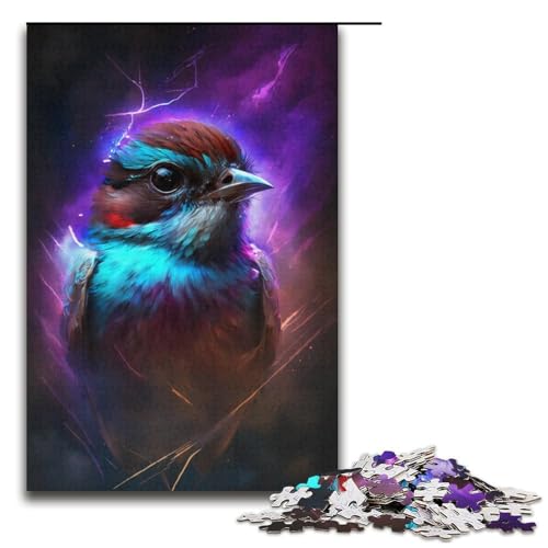 1000-teiliges Puzzle für Erwachsene „Lightning Sparrow“ – anspruchsvolles Spiel, jedes Teil ist einzigartig – anspruchsvolles, unterhaltsames Spiel für die ganze Familie (Größe 38 x 26 cm) von WGLINGX