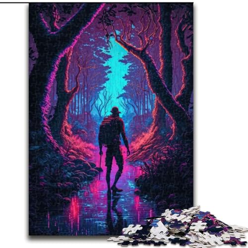 1000-teiliges Puzzle für Erwachsene „Lost in Neon Woods“, Puzzle 1000 Teile für Erwachsene, Geburtstagsparty für Männer und Frauen, Größe 26x38cm 1000-teiliges Puzzle für Erwachsene „Lost in Neon Woods“, Puzzle 1000 Teile für Erwachsene, Geburtstagsparty für Männer und Frauen, Größe 26x38cm von WGLINGX