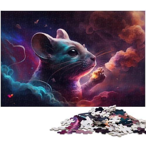 1000-teiliges Puzzle für Erwachsene „Mäusenebel“-Puzzle – anspruchsvolles Spiel, jedes Teil ist einzigartig – anspruchsvolles, unterhaltsames Spiel für die ganze Familie (Größe 38 x 26 cm) von WGLINGX