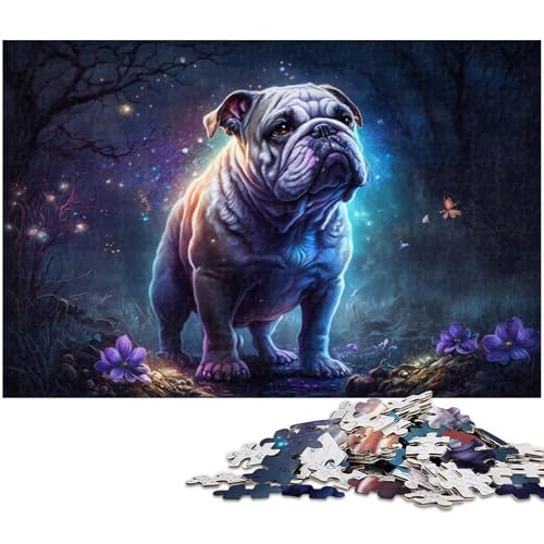 1000-teiliges Puzzle für Erwachsene „Magischer Mops“ – anspruchsvolles Spiel, jedes Teil ist einzigartig – anspruchsvolles, unterhaltsames Spiel für die ganze Familie (Größe 50 x 75 cm) von WGLINGX