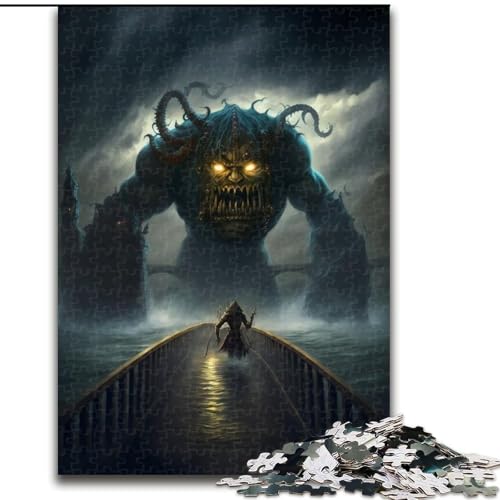 1000-teiliges Puzzle für Erwachsene „Monster Invasion“ Puzzle 1000 Teile für Erwachsene, interaktives Familienspiel, geeignet für Kinder ab 14 Jahren (Größe 50x75cm) von WGLINGX