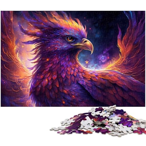 1000-teiliges Puzzle für Erwachsene „Spirit Phoenix“ – anspruchsvolles Spiel, jedes Teil ist einzigartig – anspruchsvolles, unterhaltsames Spiel für die ganze Familie (Größe 38 x 26 cm) von WGLINGX