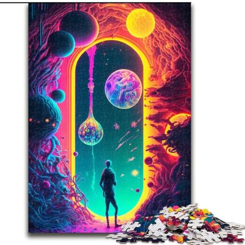 1000-teiliges Puzzle für Erwachsene „Tür zum Unbekannten“ Holzpuzzle, herausfordernd und unterhaltsam, Familienaktivität, Größe 26x38cm 1000-teiliges Puzzle für Erwachsene „Tür zum Unbekannten“ Holzpuzzle, herausfordernd und unterhaltsam, Familienaktivität, Größe 26x38cm von WGLINGX