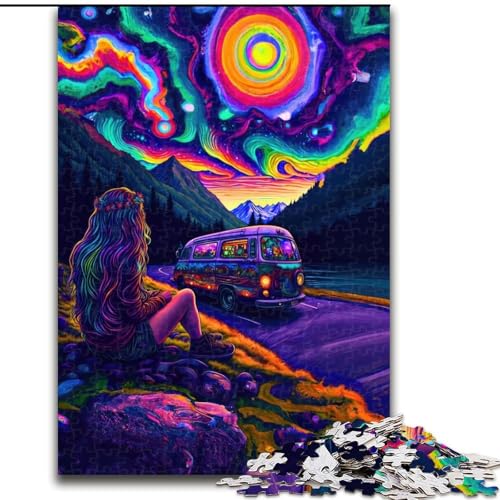 1000-teiliges Puzzle für Erwachsene „Wandering Wonder“, 1000 Teile, anspruchsvolles Denkspiel für Teenager, perfekt als Heimdekoration oder Geschenk, Größe 26x38cm von WGLINGX