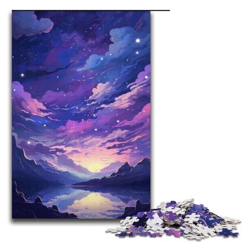 1000-teiliges Puzzle für Erwachsene Berg der Träume, Puzzle für Erwachsene, Papierpuzzle, tolle Geschenke zu Weihnachten (Größe 38 x 26 cm) von WGLINGX