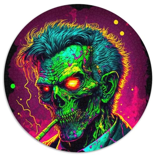 1000-teiliges Puzzle für Erwachsene Gangster-Zombie im Kostüm, Papppuzzle, Geburtstage, Feiertage und Heimdekoration (67,5x67,5cm) von WGLINGX