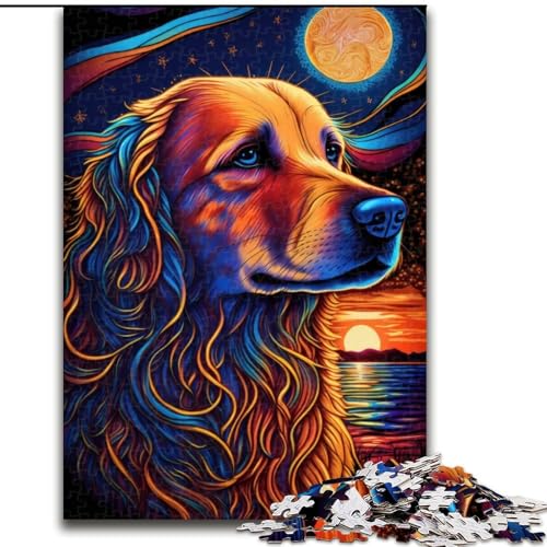 1000-teiliges Puzzle für Erwachsene im Golden Retriever-Stil, Holzpuzzle, herausfordernd und unterhaltsam, Familienaktivität, Größe 26x38cm 1000-teiliges Puzzle für Erwachsene im Golden Retriever-Stil, Holzpuzzle, herausfordernd und unterhaltsam, Familienaktivität, Größe 26x38cm von WGLINGX