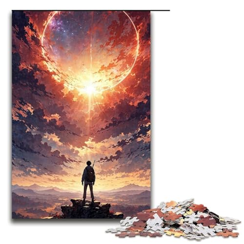 1000-teiliges Puzzle für Erwachsene im japanischen Stil, Holzpuzzle, Spielzeug, Denkspiel (Größe 50 x 75 cm) von WGLINGX