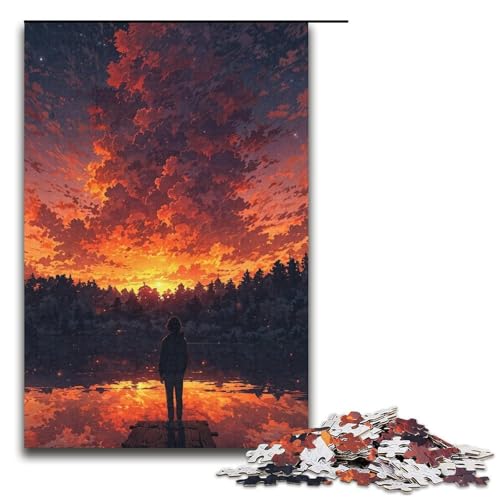1000-teiliges Puzzle für Erwachsene im japanischen Stil – anspruchsvolles Spiel, jedes Teil ist einzigartig – anspruchsvolles, unterhaltsames Spiel für die ganze Familie (Größe 38 x 26 cm) von WGLINGX