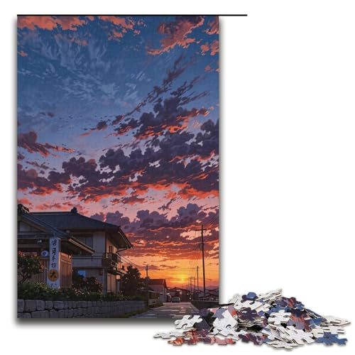 1000-teiliges Puzzle für Erwachsene im japanischen Stil – anspruchsvolles Spiel, jedes Teil ist einzigartig – anspruchsvolles, unterhaltsames Spiel für die ganze Familie (Größe 38 x 26 cm) von WGLINGX