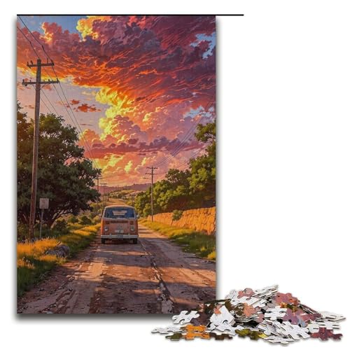 1000-teiliges Puzzle für Erwachsene im japanischen Stil – anspruchsvolles Spiel, jedes Teil ist einzigartig – anspruchsvolles, unterhaltsames Spiel für die ganze Familie (Größe 38 x 26 cm) von WGLINGX