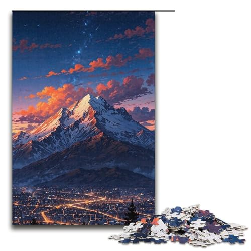 1000-teiliges Puzzle für Erwachsene im japanischen Stil – anspruchsvolles Spiel, jedes Teil ist einzigartig – anspruchsvolles, unterhaltsames Spiel für die ganze Familie (Größe 38 x 26 cm) von WGLINGX