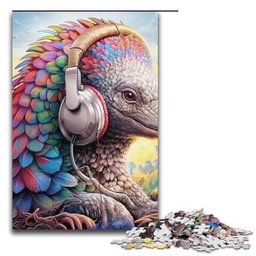 1000-teiliges Puzzle für Erwachsene und Teenager, Bunte Papageien-Puzzles für Kartonpuzzle, Heimdekoration (Größe 38 x 26 cm) von WGLINGX