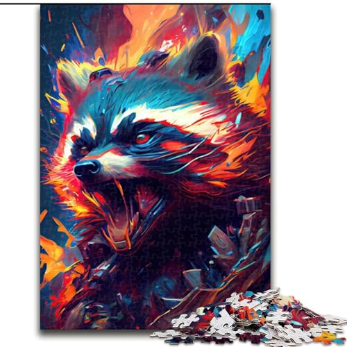 1000-teiliges Puzzle für Erwachsene. Der freche Waschbär. Papppuzzle, Spaß für die ganze Familie, Basteln, perfekt für Geburtstage, Feiertage, Größe 26x38cm 1000-teiliges Puzzle für Erwachsene. Der freche Waschbär. Papppuzzle, Spaß für die ganze Familie, Basteln, perfekt für Geburtstage, Feiertage, Größe 26x38cm von WGLINGX