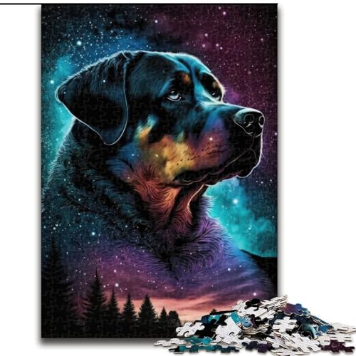 1000-teiliges Puzzle im Rottweiler-Stil, 1000 Teile, anspruchsvolles Denkspiel für Teenager und Familien, Größe 26x38cm 1000-teiliges Puzzle im Rottweiler-Stil, 1000 Teile, anspruchsvolles Denkspiel für Teenager und Familien, Größe 26x38cm von WGLINGX