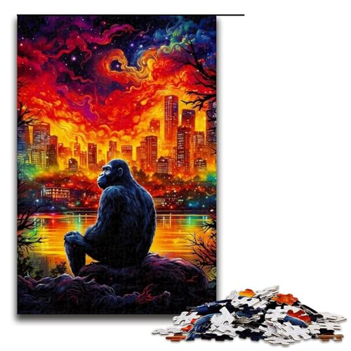1000-teiliges Puzzle mit Affenmotiv für Erwachsene, Holzpuzzle, Lernspiele, Heimdekoration, 50 x 75 cm 1000-teiliges Puzzle mit Affenmotiv für Erwachsene, Holzpuzzle, Lernspiele, Heimdekoration, 50 x 75 cm von WGLINGX