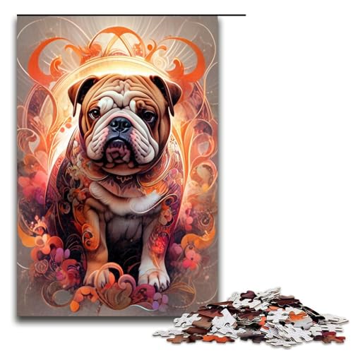 1000-teiliges Puzzle mit Anime-Bulldogge, Holzpuzzle, Lernspielzeug, Familienspiele, 50 x 75 cm 1000-teiliges Puzzle mit Anime-Bulldogge, Holzpuzzle, Lernspielzeug, Familienspiele, 50 x 75 cm von WGLINGX