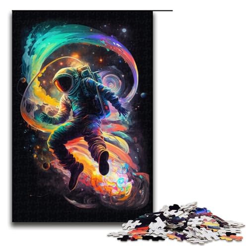 1000-teiliges Puzzle mit Astronautenmotiv, Holzpuzzle, Lernspielzeug, Familienspiele, 50 x 75 cm 1000-teiliges Puzzle mit Astronautenmotiv, Holzpuzzle, Lernspielzeug, Familienspiele, 50 x 75 cm von WGLINGX