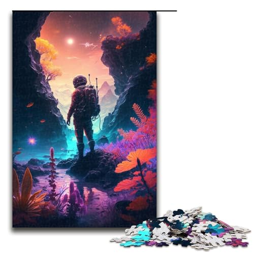 1000-teiliges Puzzle mit Astronautenmotiv, Holzpuzzle, Lernspielzeug, Familienspiele, 50 x 75 cm 1000-teiliges Puzzle mit Astronautenmotiv, Holzpuzzle, Lernspielzeug, Familienspiele, 50 x 75 cm von WGLINGX