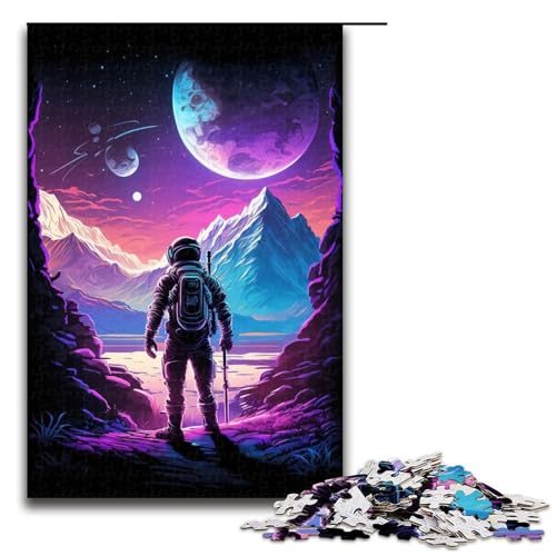 1000-teiliges Puzzle mit Astronautenmotiv, Holzpuzzle, Lernspielzeug, Familienspiele, 50 x 75 cm 1000-teiliges Puzzle mit Astronautenmotiv, Holzpuzzle, Lernspielzeug, Familienspiele, 50 x 75 cm von WGLINGX
