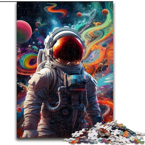 1000-teiliges Puzzle mit Astronautenmotiv, Papppuzzle, Geburtstage, Weihnachten, Halloween, Thanksgiving, Ostern (Größe 26x38cm) von WGLINGX