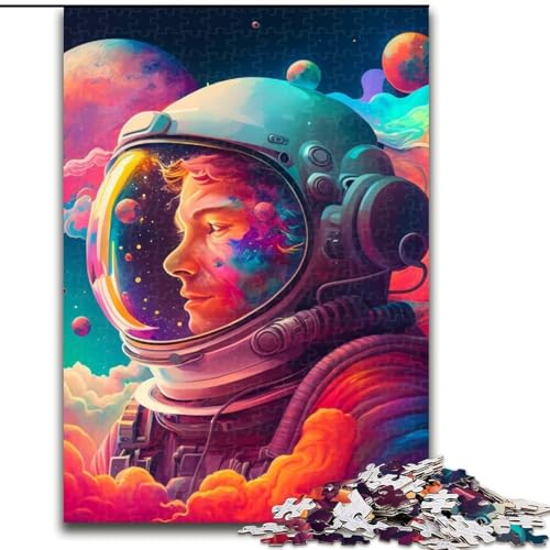 1000-teiliges Puzzle mit Astronautenmotiv für Erwachsene. Entspannende Unterhaltung, Heimdekoration (Größe 38x26cm) von WGLINGX
