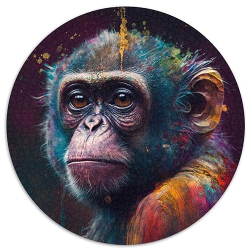 1000-teiliges Puzzle mit Fantasie-Affen, Karton-Puzzle, interaktives Familienspiel, DIY-Heimdekor, Gehirn-Herausforderung, Geschenk, 1000 Stück (67,5x67,5cm) von WGLINGX