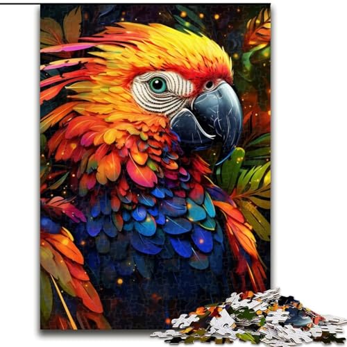 1000-teiliges Puzzle mit Papageienmotiv für Erwachsene, 1000 Teile, Heimdekoration, Familienspaß, ab 14 Jahren (Größe 26x38cm) von WGLINGX