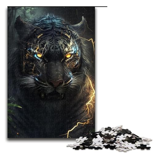 1000-teiliges Puzzle mit Tigern für Erwachsene, Holzpuzzle, Lernspiele, Heimdekoration, 75 x 50 cm 1000-teiliges Puzzle mit Tigern für Erwachsene, Holzpuzzle, Lernspiele, Heimdekoration, 75 x 50 cm von WGLINGX
