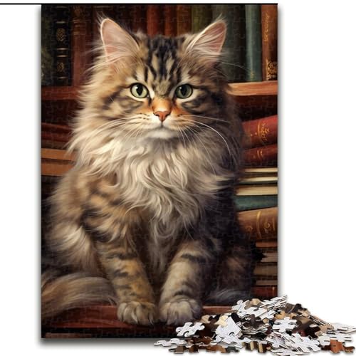 1000-teiliges Puzzlebuch für Erwachsene, Katze, 1000-teiliges Puzzle für Erwachsene, ideales Urlaubs- oder Geburtstagsgeschenk, Partyspiel-Spielzeug, Größe 26x38cm 1000-teiliges Puzzlebuch für Erwachsene, Katze, 1000-teiliges Puzzle für Erwachsene, ideales Urlaubs- oder Geburtstagsgeschenk, Partyspiel-Spielzeug, Größe 26x38cm von WGLINGX