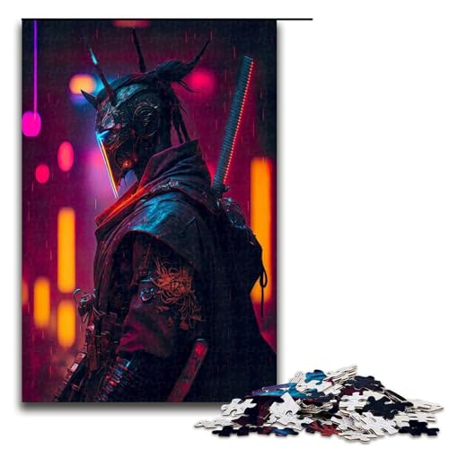 1000-teiliges Puzzlespiel „Future Man“ für Erwachsene, Holzpuzzle, anspruchsvolles Spiel (Größe 50 x 75 cm) von WGLINGX
