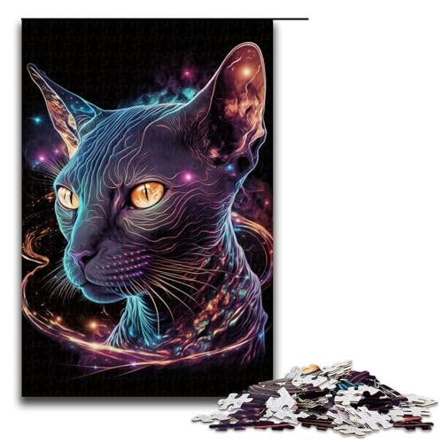 1000-teiliges Puzzlespiel „Katzenpuzzle“ für Erwachsene, Holzpuzzle, Familienspaß, 50 x 75 cm 1000-teiliges Puzzlespiel „Katzenpuzzle“ für Erwachsene, Holzpuzzle, Familienspaß, 50 x 75 cm von WGLINGX