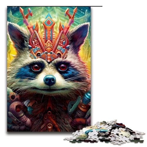 1000-teiliges Puzzlespiel „Waschbär“ für Erwachsene, Holzpuzzle, Familiendekoration, 50 x 75 cm 1000-teiliges Puzzlespiel „Waschbär“ für Erwachsene, Holzpuzzle, Familiendekoration, 50 x 75 cm von WGLINGX